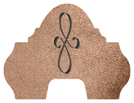 DARAY-L-601-BK-SH-BZ Black Scroll Shimmer Bronze